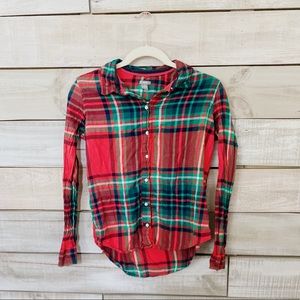 Aerie Flannel Pajama Top